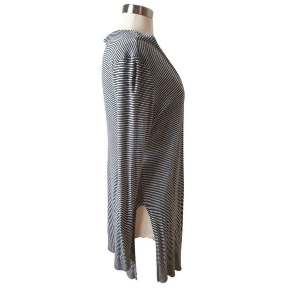Active USA Open Front Cardigan XL Gray White Drape Lightweight Long Sleeve Knit - Picture 4 of 6